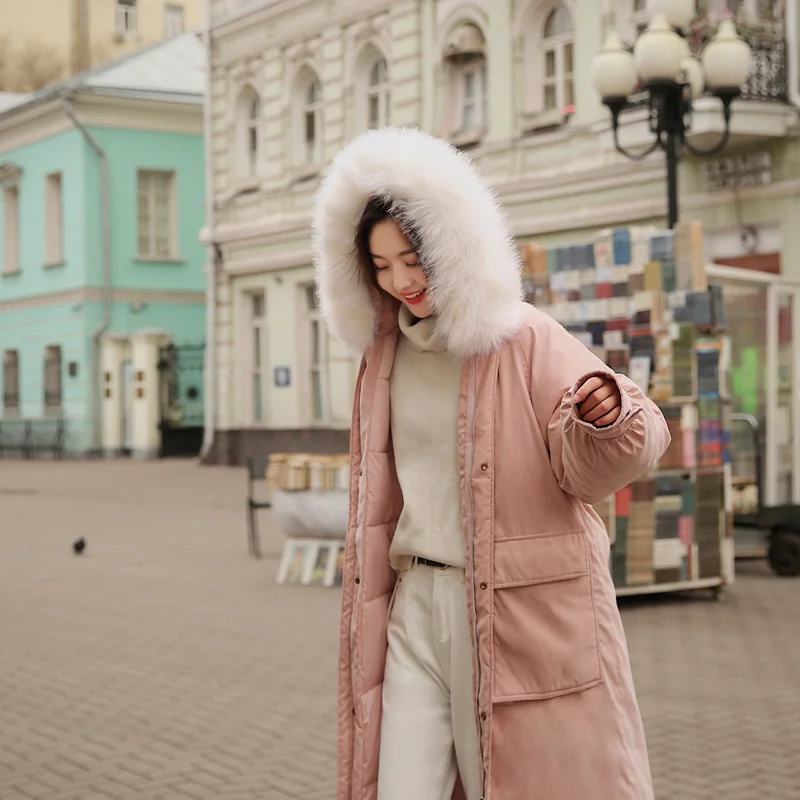 Хорошее Новое Женское пуховое хлопковое пальто большого размера, Женская куртка с капюшоном, Женская Толстая зимняя куртка, верхняя одежда
