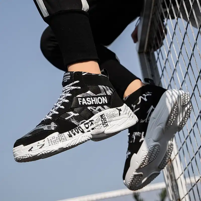 colorful high top sneakers