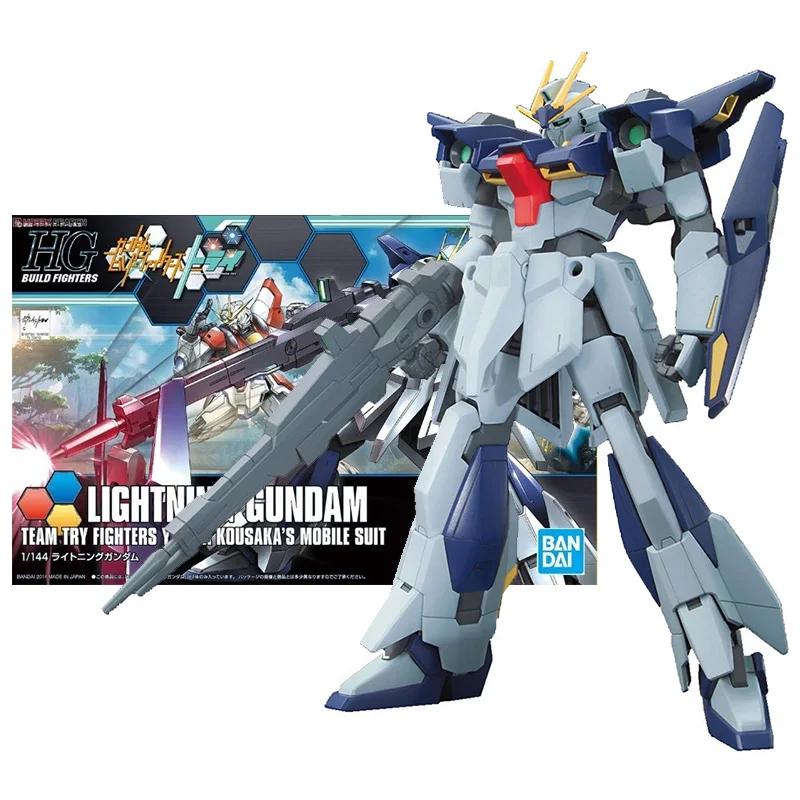 

Bandai Genuine Gundam Model Kit Anime Figure HGBF 1/144 Lightning Gundam Collection Gunpla Anime Action Figure Toys for Children