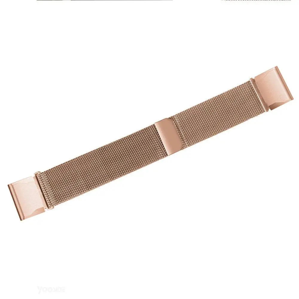 Rose Gold Fenix 6S Milanese Loop Магнитный браслет 20 мм Quick Fit из нержавеющей стали ремешок для часов Garmin Fenix 5S/Fenix 5S Plus - Цвет: Rose Gold
