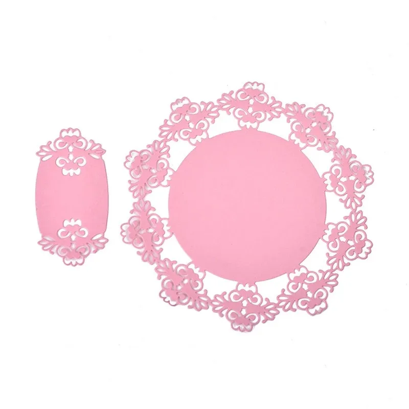 

Naifumodo Dies Lace Oval Frame Metal Cutting Dies for DIY Scrapbooking Craft Card Embossing Die Cut New Template Stencil