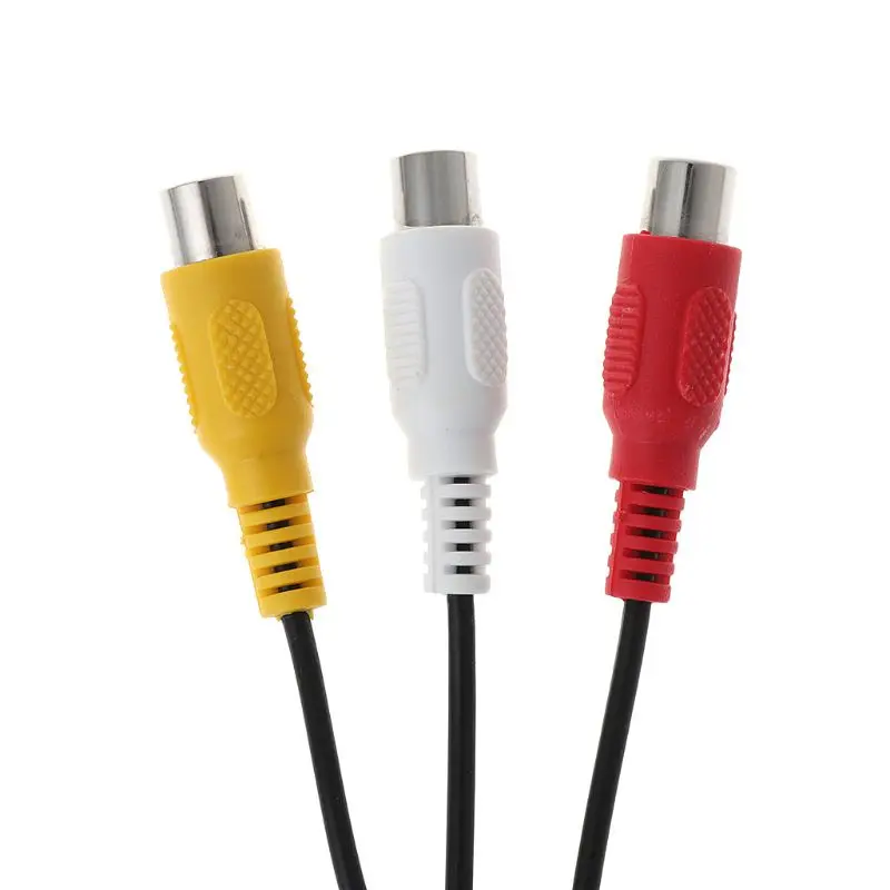 USB на RCA кабель USB штекер на 3 RCA Женский комбинезон стерео аудио видео кабель телевизионный адаптер провод AV A/V ТВ адаптер