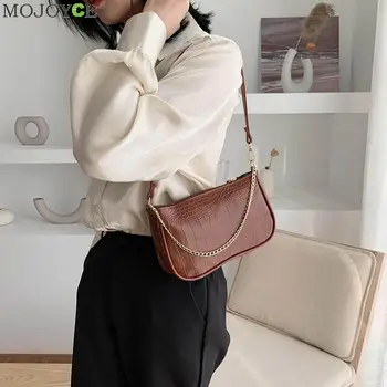 

Fashion PU Leather Women Handbags Solid Color Shoulder Bags Ladies Retro Shopping Totes Bag Purse