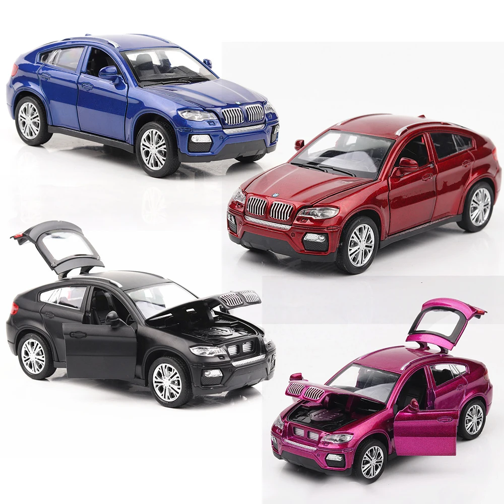 

1:32 Metal X6 Off-road Musical Lighting Machine Diecast Toy Vehicles Hot Wheel Car Model Car Metal Body Doors Can Be Opened Toy