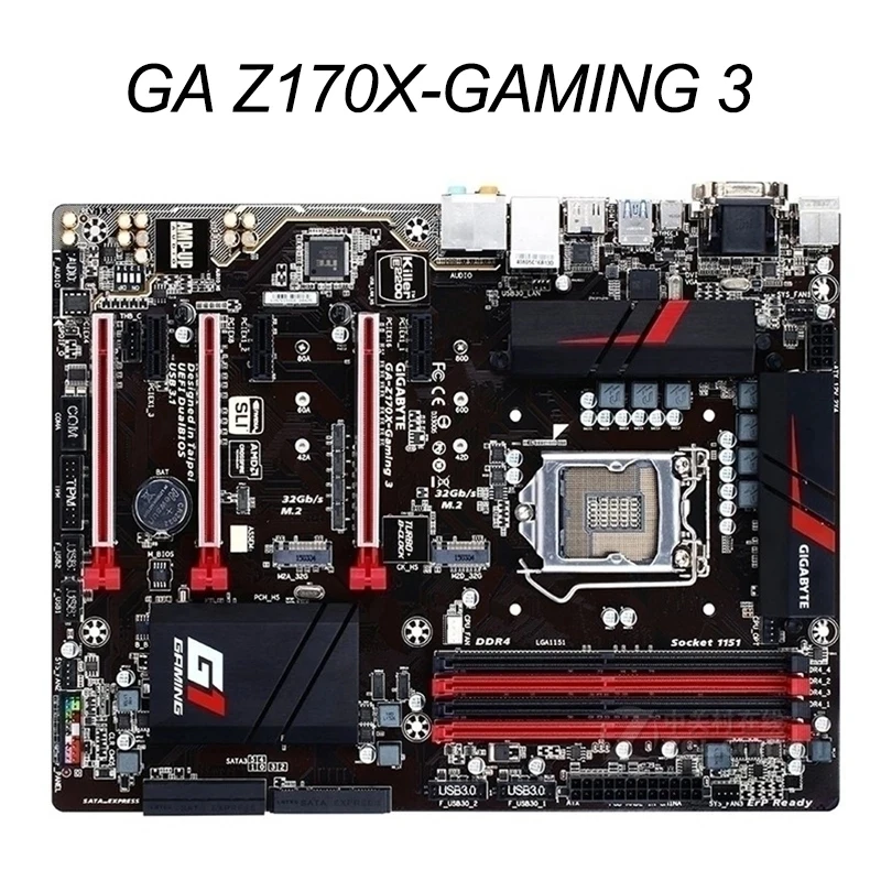 Для Gigabyte GA-Z170X-Gaming 3 оригинальная б/у материнская плата для настольного компьютера