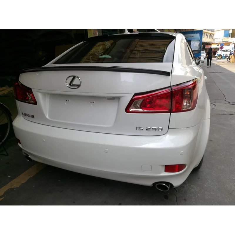 

Auto Part Carbon Fiber Rear Spoiler Tail Trunk Boot Wing Cover Car Accessories For Lexus IS IS250 IS300 IS350 2007-2013 V style