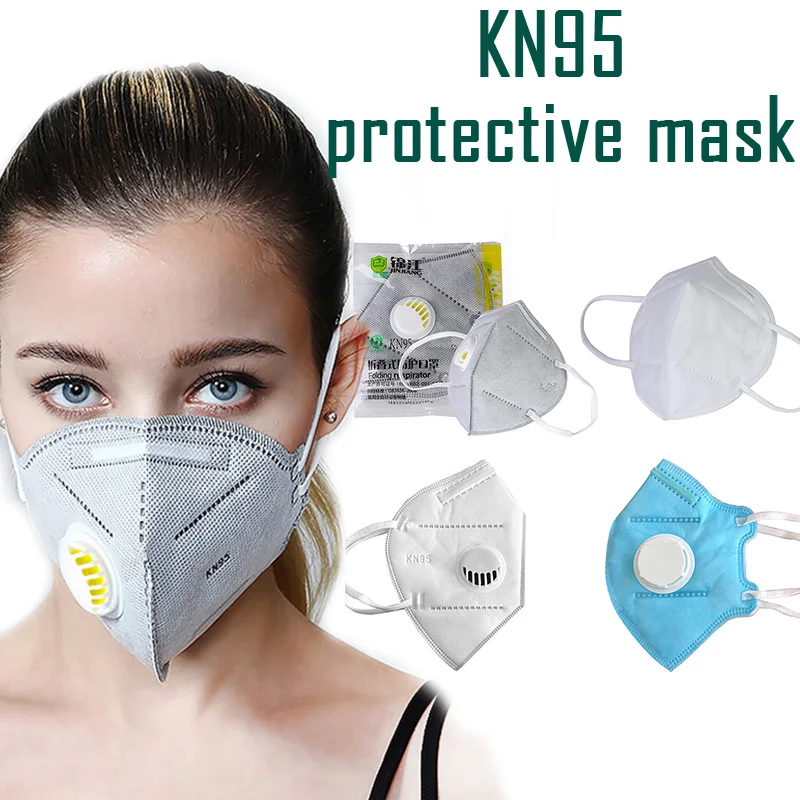 

1/5/10pc Original Earband Viruss-proof Mask Multi Layer Filter Protective Mask Respirator With Breathe Valve For Adult Child