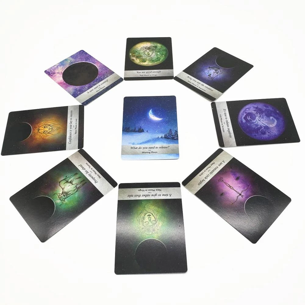 Moonlogy Divination Cards: Ask and Know the mythic fate divination for  fortune games 44 cards/set|Board Games| - AliExpress