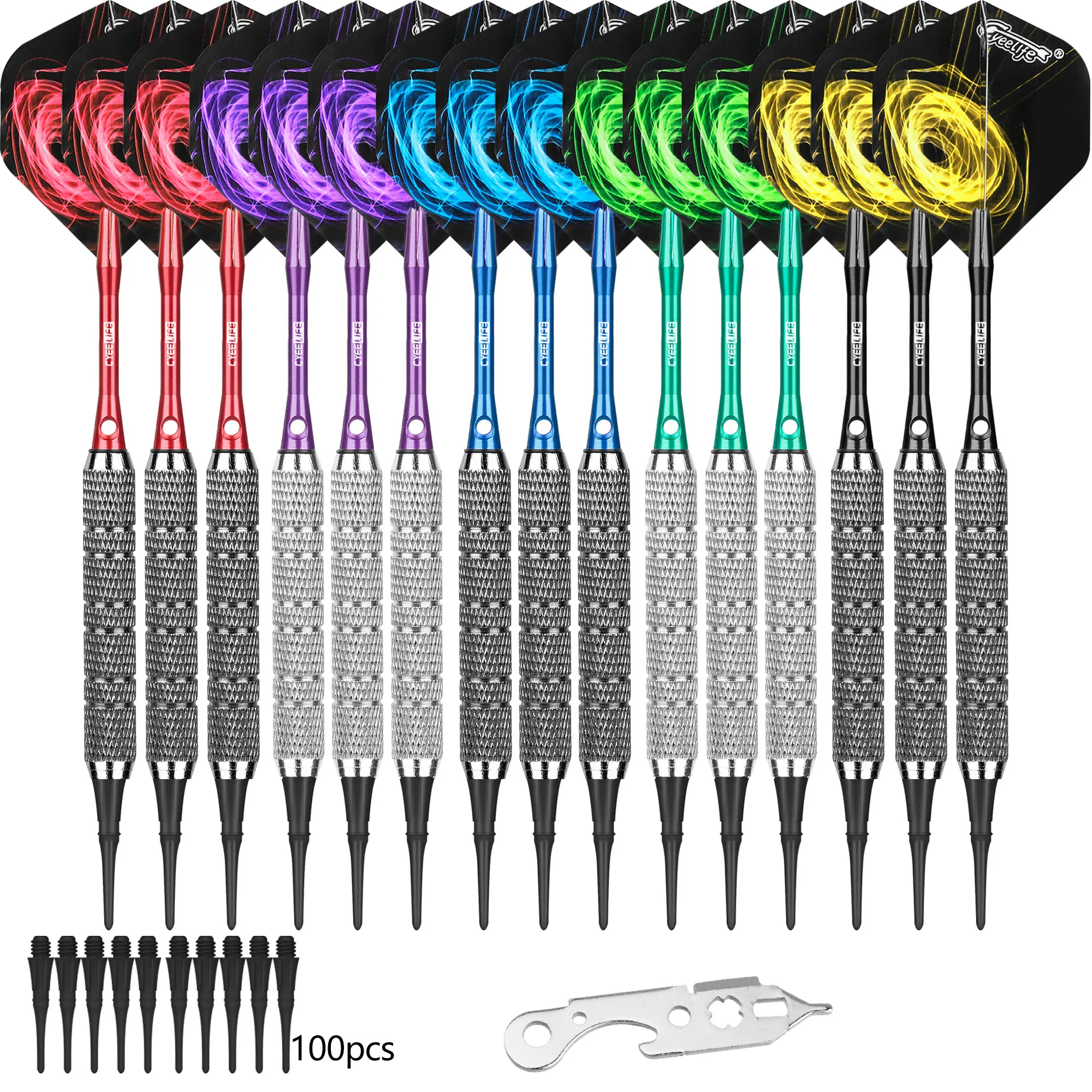 Anneau Lumineux LED 360° CyeeLife Pour Cible De Fléchettes – Lumière Noire, Alimentation USB