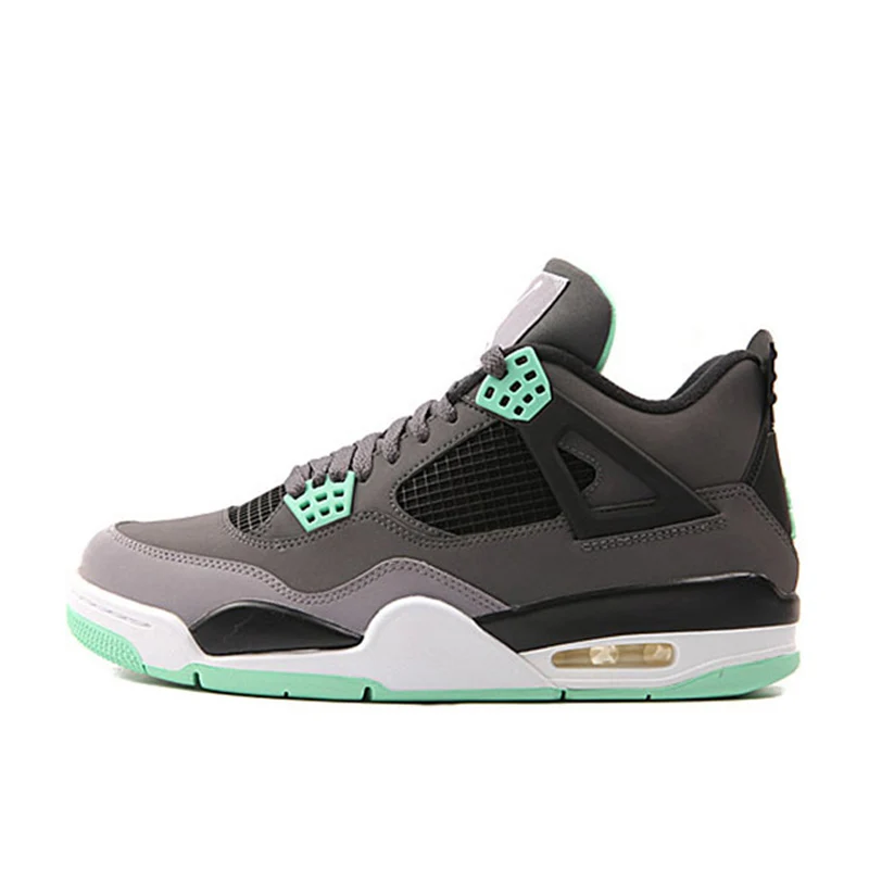 Мужские баскетбольные кроссовки Nike Air Jordan 4, спортивные кроссовки для улицы, крутые Серые кроссовки 408452