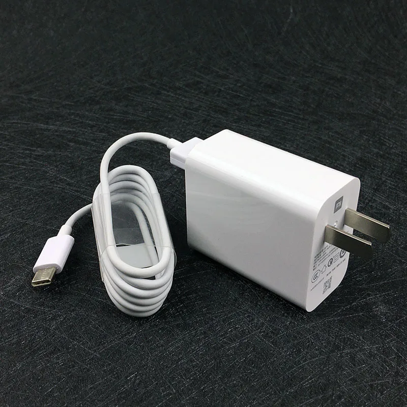 Xiao mi 27 Вт быстрое зарядное устройство QC 4,0 турбо Зарядка адаптер питания usb C для mi 9 8 SE 9T CC9 A2 A1 mi X 3 2 Red mi note 7 K20 pro - Тип штекера: US charger and cable