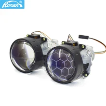 RONAN 2,5 ''Ver8. 1 с синим покрытием би ксенон HID мини-проектор объектив H1 Автомобильная фара H4 H7 базовое переходное кольцо автомобильный Стайлинг модификация