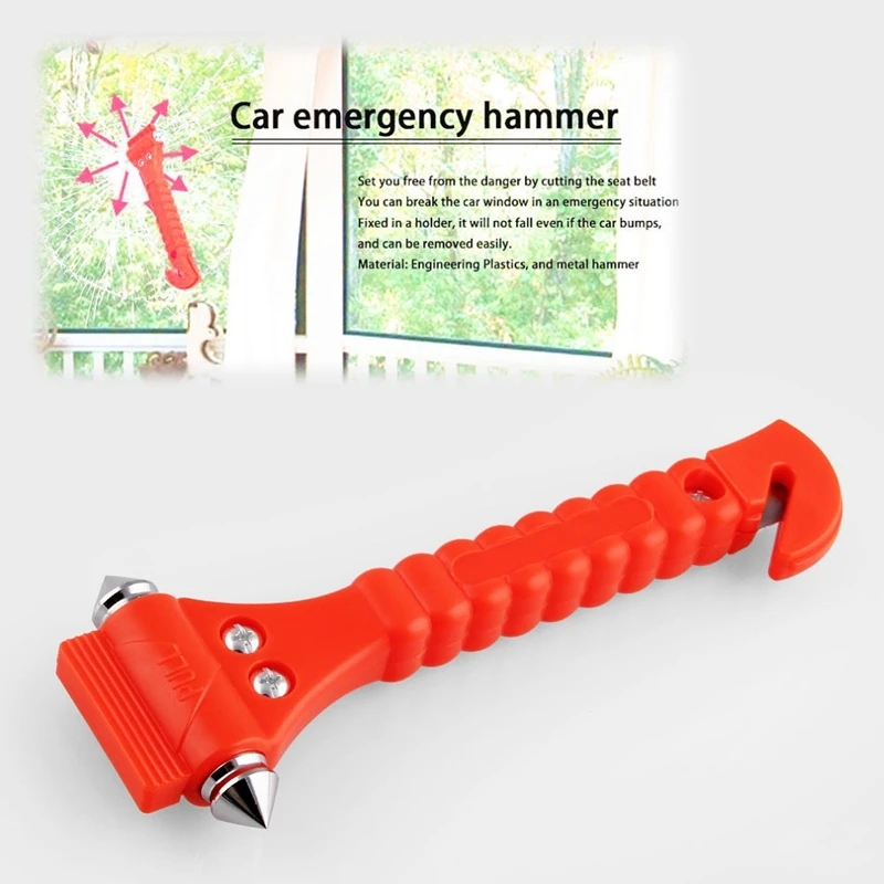 

Car Window Glass Seat Safety AUTO Emergency Life-Saving Hammer Belt Cutter Tool