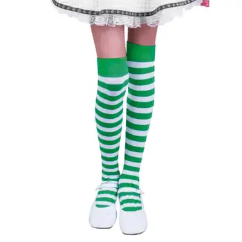 

Women Stripes Stockings Casual Cotton Thigh High Over Knee Cotton High Socks Girls Womens Female Long Knee Sock medias de mujer