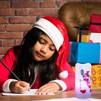 

1Pc Flameless Candle Light Pillar Candles Lamp for Decor Party Christmas