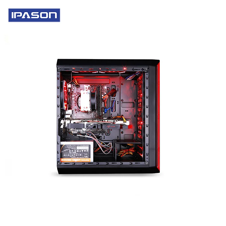 IPASON A5 игровой ПК Intel Quad Core i3 9100F DDR4 4G 8G RAM 120G + 1T SSD/игровая карта 1050TI настольный