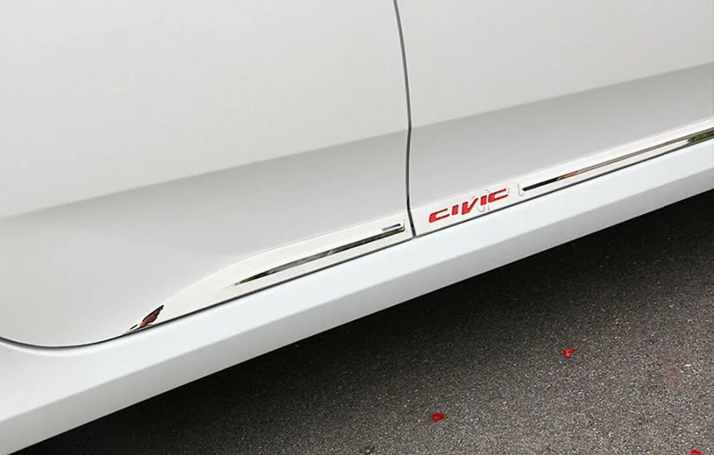 Обшивка боковой двери из нержавеющей стали для Honda Civic Sedan