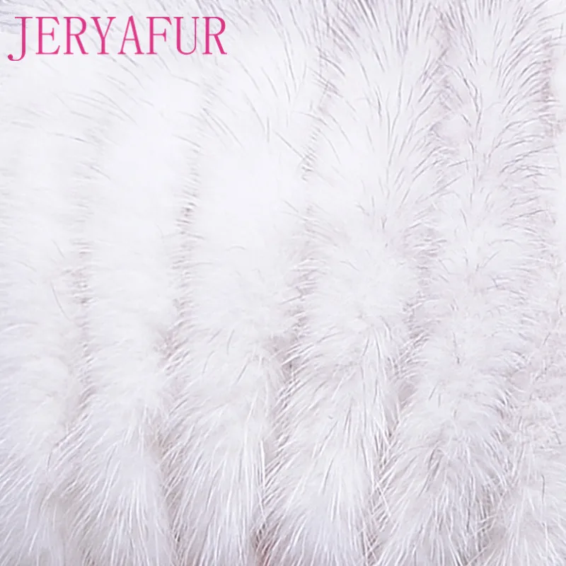 JERYAFUR зима frau nerz hut new hut zu schutzen die ohren von nerz und fox handgemachten Лыжная хижина пелз ворберейтун фон варм