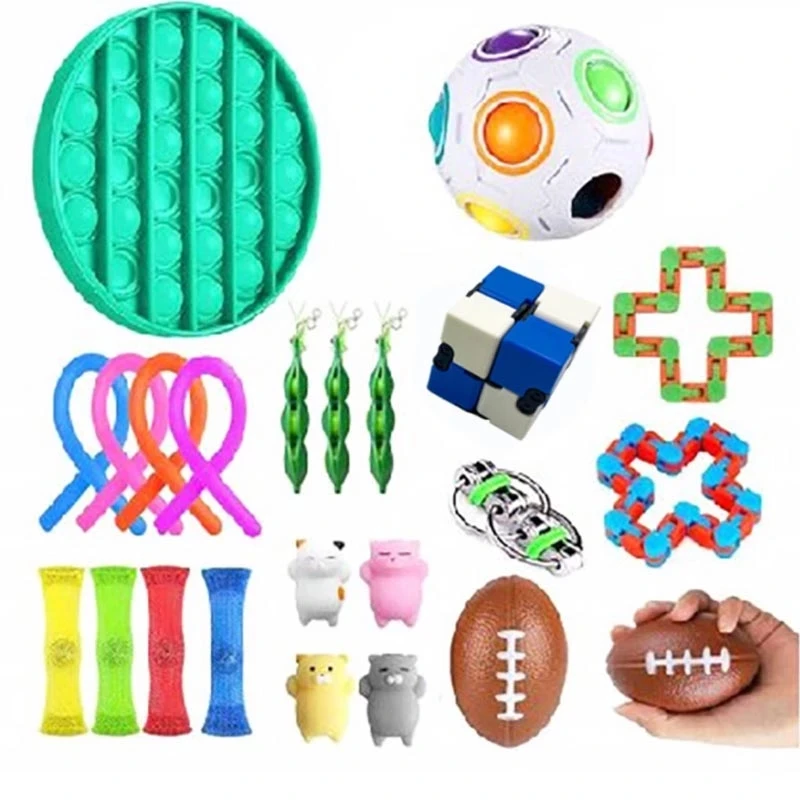 Fidget-Toys Anti-Stress-Toy-Set Mesh Marble Relief-Gift Sensory Stress Girl Stretchy