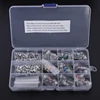 Professional 1 box 340pcs Hair Scissors Screws Nuts Bolts Metal Washers Plates Muti-sizes Scissors Repair kits accessories 2