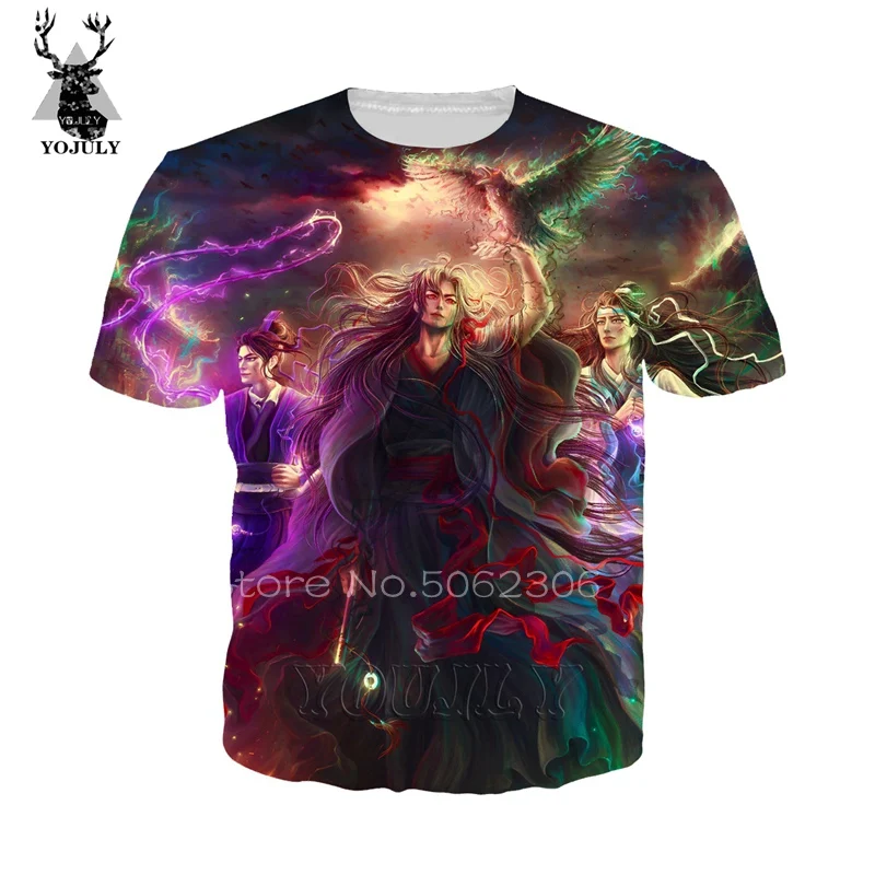 12 Mo dao zu shi футболка off white wei wu xian футболка мужские 3D футболки косплей lil открытый o-образный вырез Топы уличная странные вещи 367 - Цвет: 12