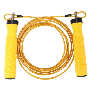 

Fitness Jump Rope Sweat-absorbent Bearing Jump Rope Comfortable Handle Skipping Rope with Steel Wire for Fitness Exercise