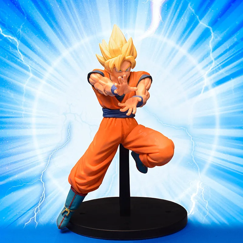 

22cm Dragon Ball Super Gogeta Action Figure Dragon Ball Super Saiyan Goku Vegeta Figura Pvc Model Toy