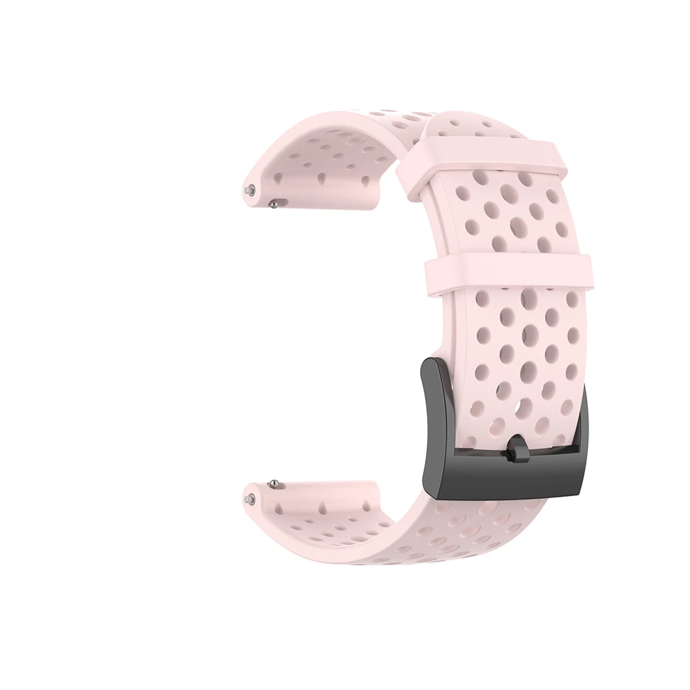 Силиконовый ремешок для часов Suunto Spartan Sport/Sport наручные часы hr для Suunto 9 baro/D5 Смарт-часы ремешок для спортивных часов браслет - Цвет: Розовый