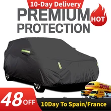 Universal Volle Auto Abdeckungen Volle Limousine Deckt Sonnencreme Schutz polyester Abdeckung mit Reflektierende Streifen SUV/Limousine/Pickup S-XXL