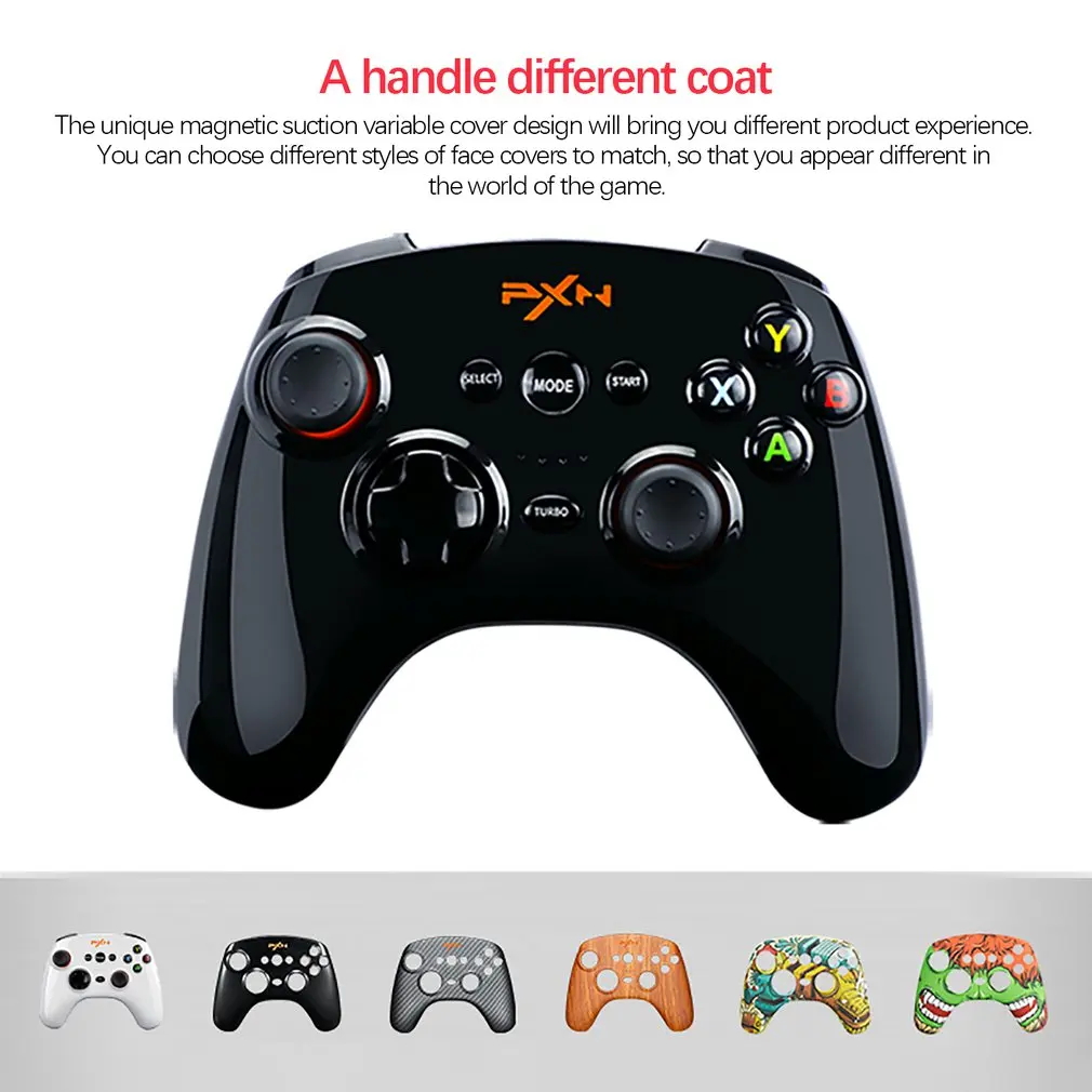 PXN 9608 2.4GHz Wireless Bluetooth V4.0 Removable Shell Joystick for Android Phone with Cover with Telephone Clip