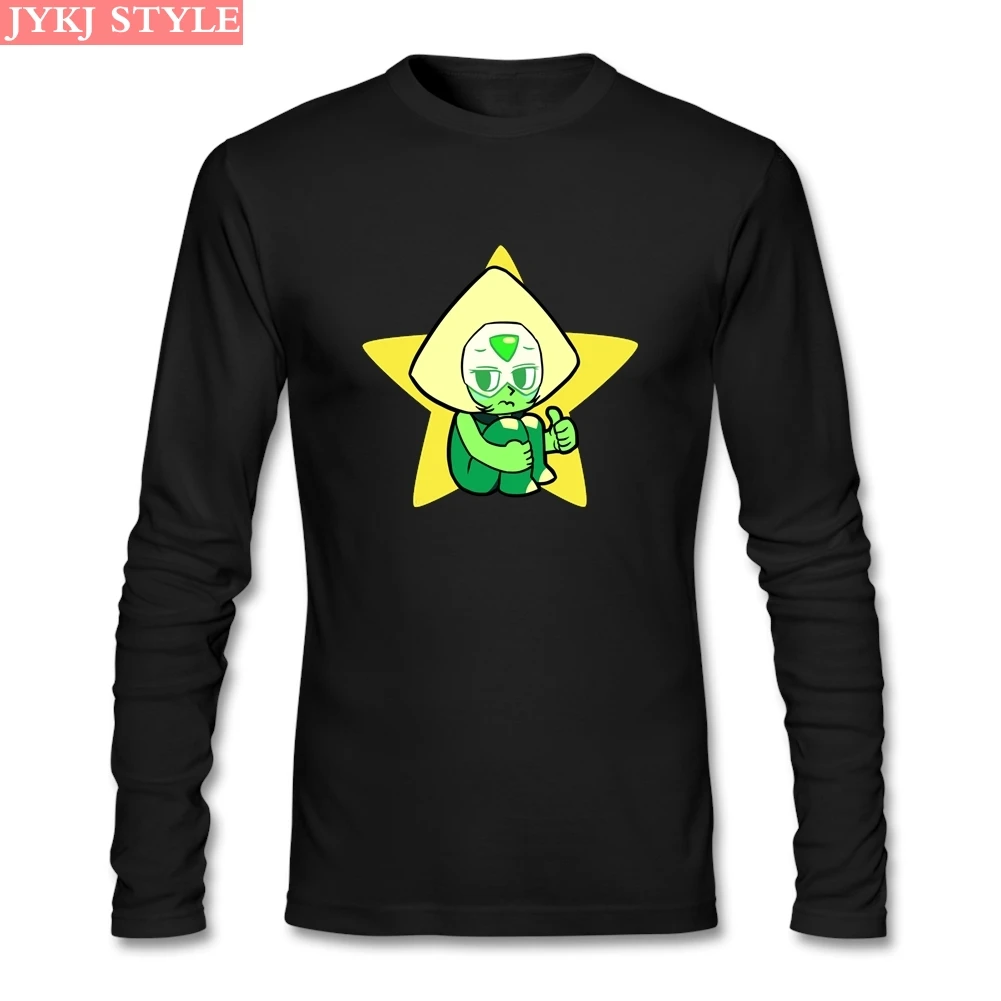 Футболка Steven Universe Peridot хлопковая брендовая одежда с длинным рукавом Забавные