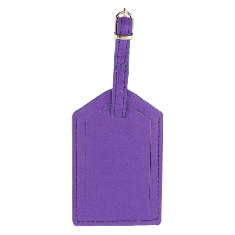 Purple Багажная бирка, персонализированный Дорожный чемодан, имя, адрес, ID, багажная этикетка, адрес, держатель, переносные бирки для посадки, аксессуары для путешествий - Цвет: Purple