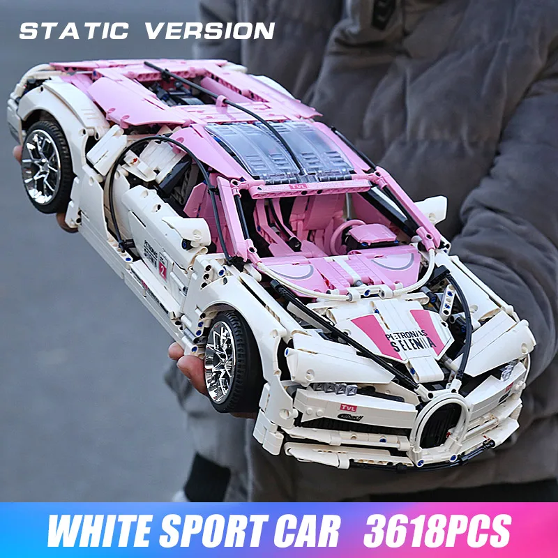 Creator City Technic мини кирпичи гоночный автомобиль Bugattis 1:10 чемпионы спортивный