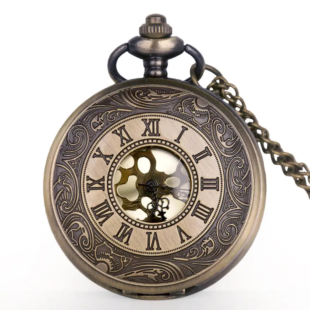 2019-New-Retro-Bronze-Steampunk-Pocket-Watches-Necklace-Quartz-Pocket-Fob-Watches-Chain-Mens-Womens-Clock