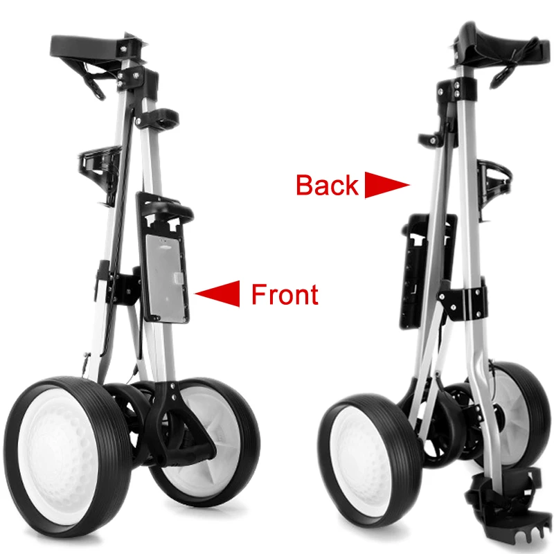PGM Professional Folding Golf Bag Trolley Outdoor Sports Travel Airport Baggage Check Carrier Cart Stroller Pitch Tool Supplies