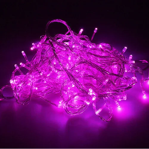 Pink 100 200 светодиодный Сказочный свет Рождество Крытый Открытый Сад вечерние светящиеся цепи - Испускаемый цвет: Pink