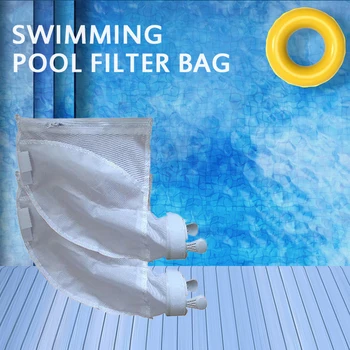 

2Pcs Pool Vacuum Cleaner Swimming Pool Filter Bag Pool Accessories All Purpose Suction Machine Bag Replacement Sink Strainer