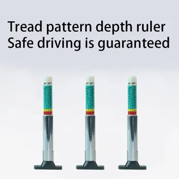 

0-25MM Car Auto Tire Pattern Depth Ruler Tire Depth Gauge Pattern Ruler Tread Mark Tread Pen Tire Accessories