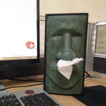 

Creative Funny Tissue Box Retro Easter Tissue Box Humor Face Tissue Box Bathroom Home Desktop Table Napkin Box Home Decoration