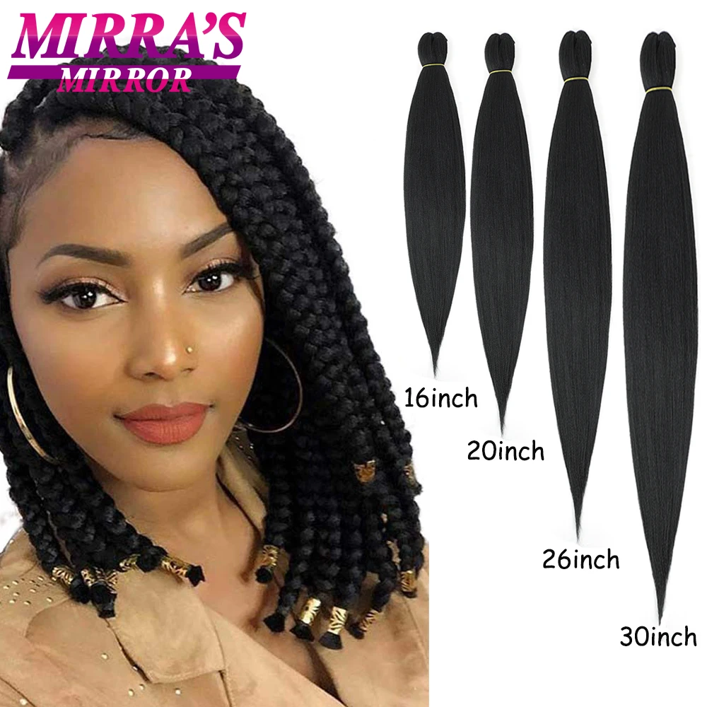 16 인치 합성 헤어 익스텐션 Pre stretched Hair for Braids 여성용 Ombre Braiding Hair 뜨거운 물 설정 Jumbo Braid Hair