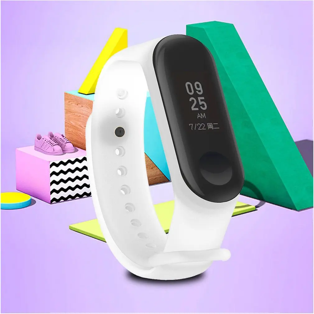 Для mi Band 3 Модный Красочный силиконовый ремешок на запястье для Xiaomi mi Band 3 браслет miband 3 Смарт-часы аксессуары