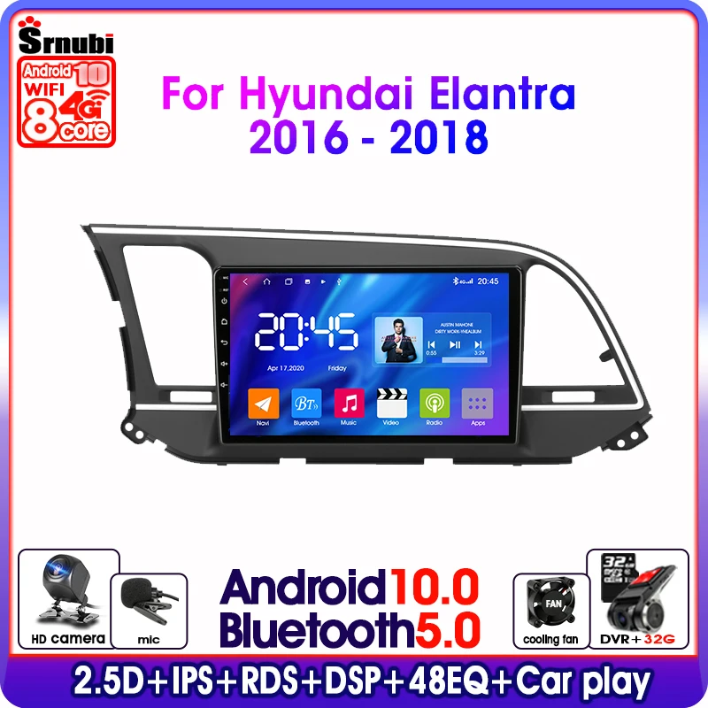 Автомагнитола 2 Din для Hyundai Elantra 6 10 0-2016 мультимедийный видеоплеер с функцией