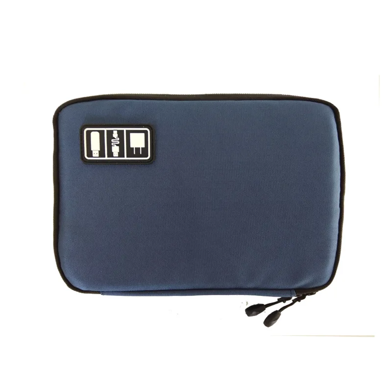 Dark blue Кабель для передачи данных, цифровой органайзер, сумка, Аксессуары для мобильных телефонов, гарнитура, зарядное устройство, аксессуары, сумка для путешествий, функция водонепроницаемости, сумки для инструментов - Цвет: Dark blue