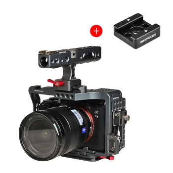 

WARAXE A7III Cage Kit for Sony A7 RIII/ A7III/A7MIII Camera Protection Rig for a7 iii a7r3 A7M3 Camera with NATO Top Handle Grip