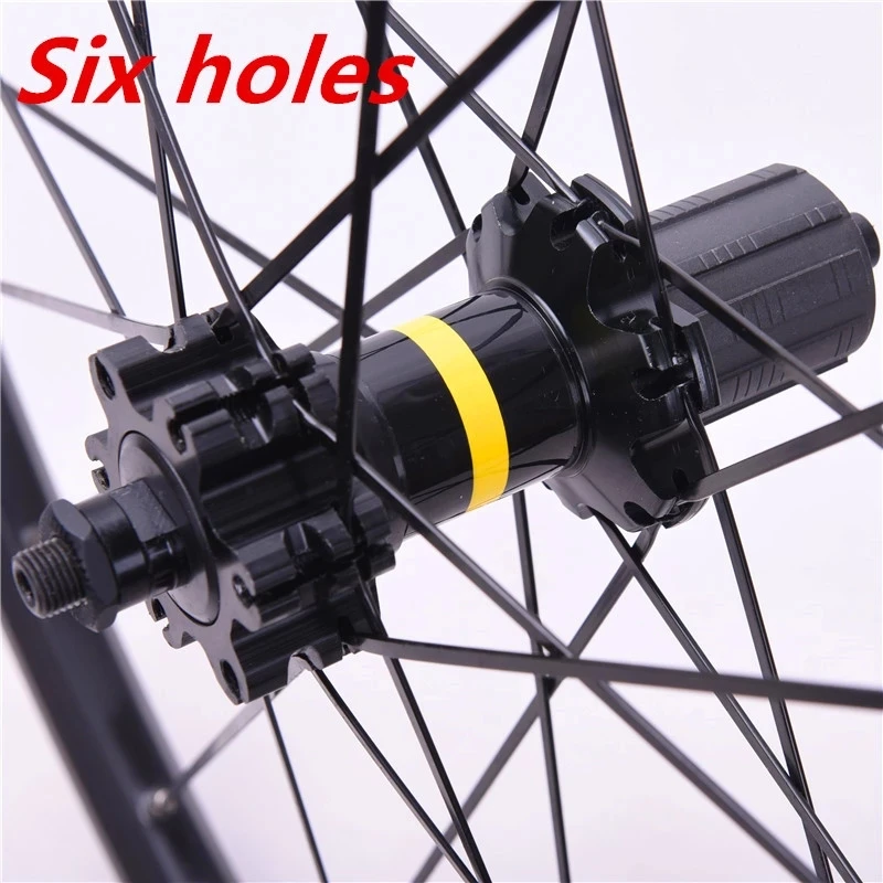 700c COSMIC 30mm 40mm 50mm Alloy Wheels, Road Bike V brake/Disc Brake Premium Black Bike Wheelset