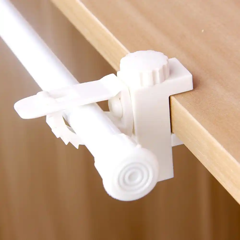 2pcs Adjustable Support Bracket Towel Hook Clip Self Adhesive