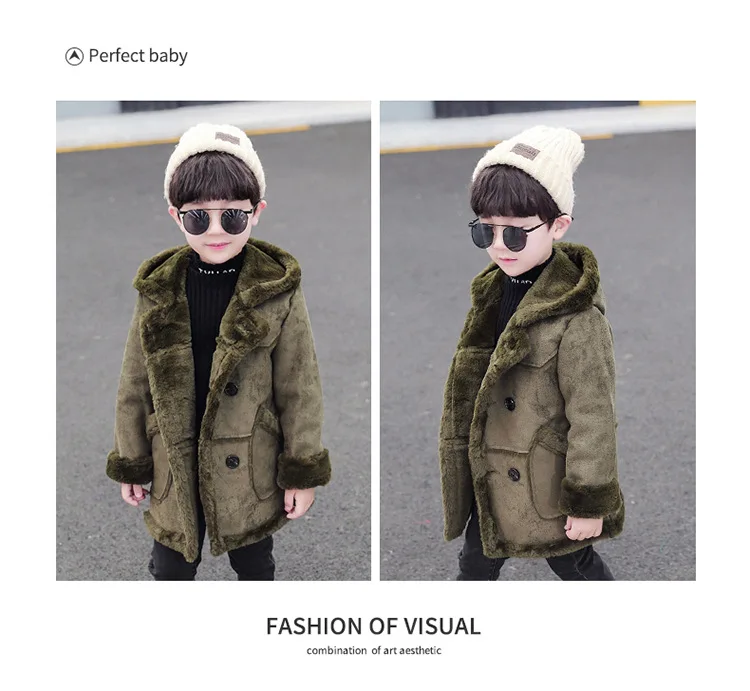 Winter New Boy Deer Skinny Thick Fashion Warm Winter Jacket