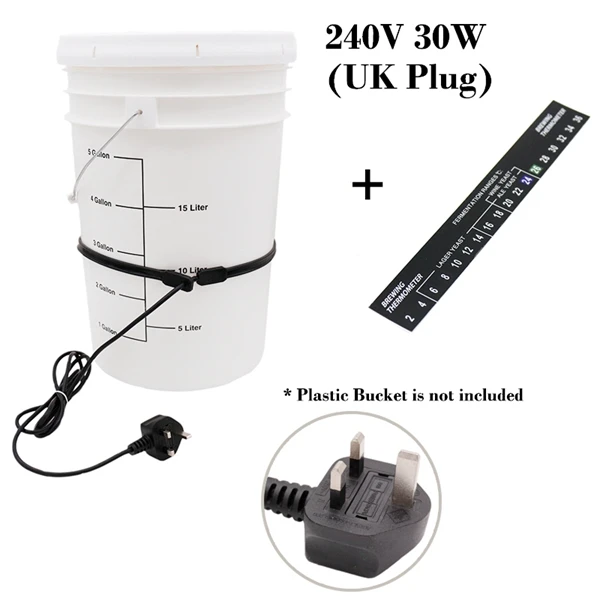 Universal Fermentation Heating Belt for Homebrewing – 25W Adjustable Temperature Control
