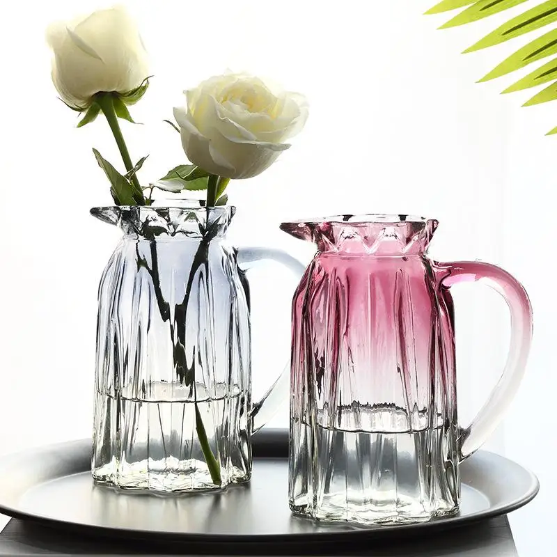 

Dried Flower Glass Vases Transparent Glass Flower Pot Hydroponic Plants Vases Tabletop Plants Glass Bottle Home Decor Ornaments