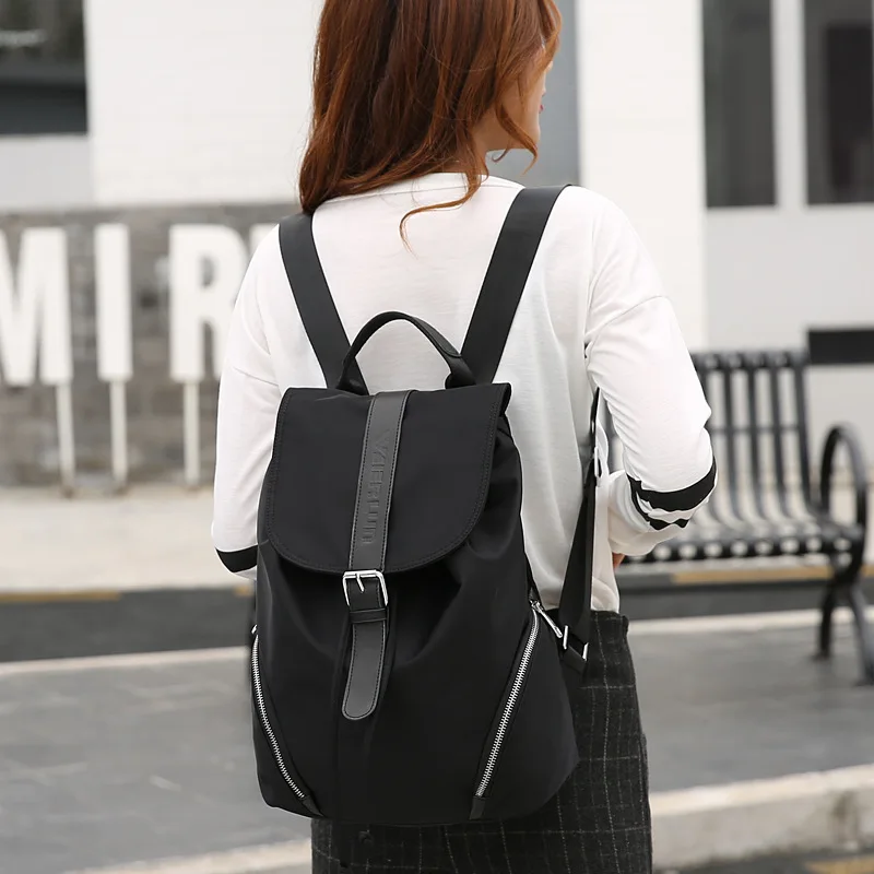 

Backpack Women's Oxford Cloth 2018 New Style Korean-style Fashion Simple Versatile Nylon Canvas Waterproof Women's Backpack